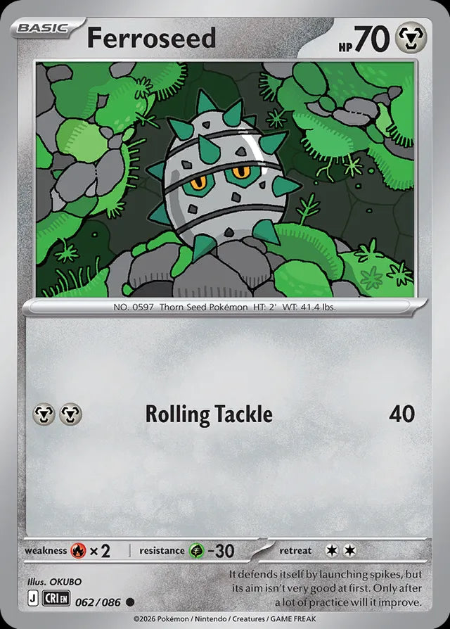 Chaos Rising Ferroseed #062/86